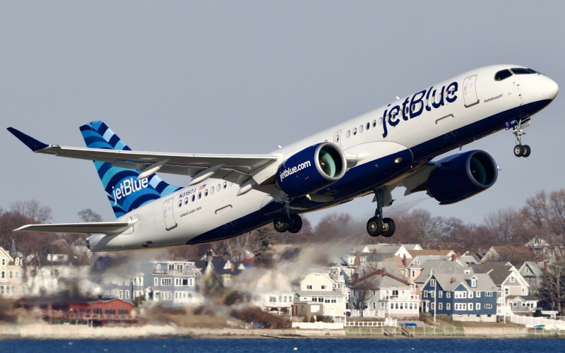 Photo of N3157J - JetBlue Airways Airbus A220-300 at BOS on AeroXplorer Aviation Database