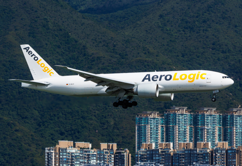 Photo of D-AALH - Aerologic Cargo Boeing 777-F at HKG on AeroXplorer Aviation Database