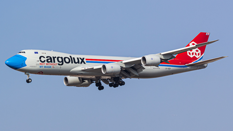 Photo of LX-VCF - CargoLux Boeing 747-8F at LAX on AeroXplorer Aviation Database