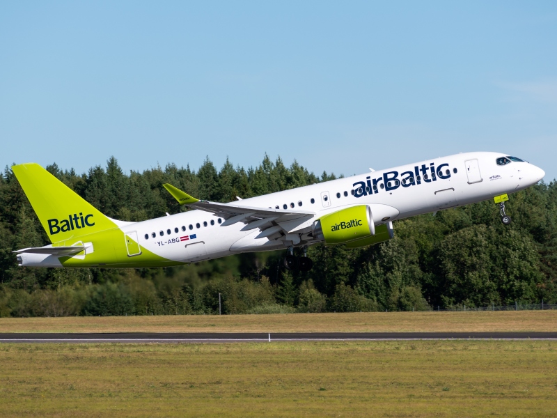 Photo of YL-ABG - Air Baltic Airbus A220-300 at ARN on AeroXplorer Aviation Database