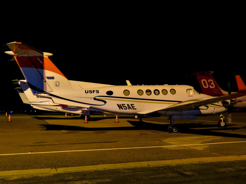 Photo of N5AE - United States Forest Service Beechcraft King Air 200 at BJC on AeroXplorer Aviation Database