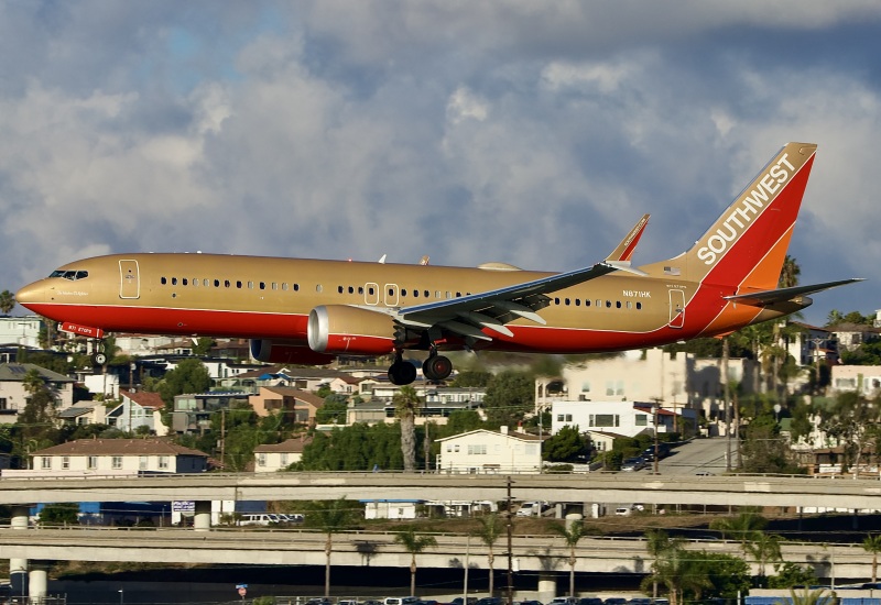 Photo of N871HK - Southwest Airlines Boeing 737 MAX 8 at SAN on AeroXplorer Aviation Database