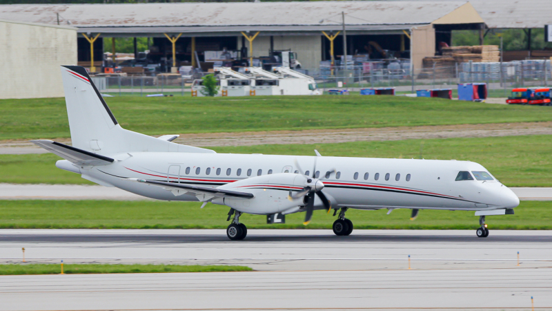 Photo of N811BB - PRIVATE Saab 2000 at CMH on AeroXplorer Aviation Database