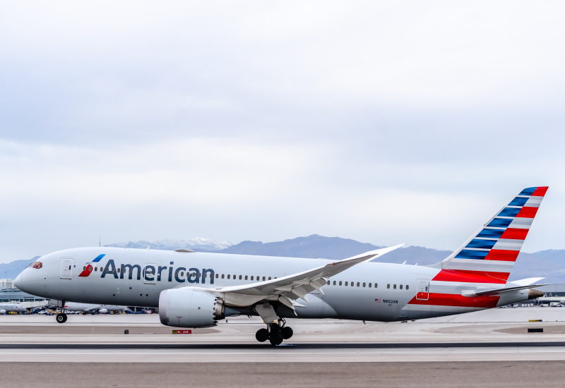 Photo of N802AN - American Airlines Boeing 787-8 at LAS on AeroXplorer Aviation Database