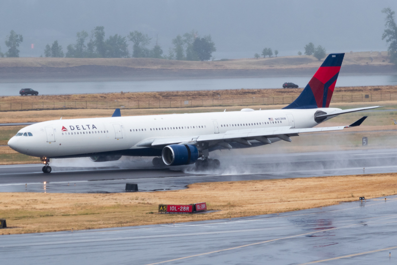 Photo of N803NW - Delta Airlines Airbus A330-323 at PDX on AeroXplorer Aviation Database