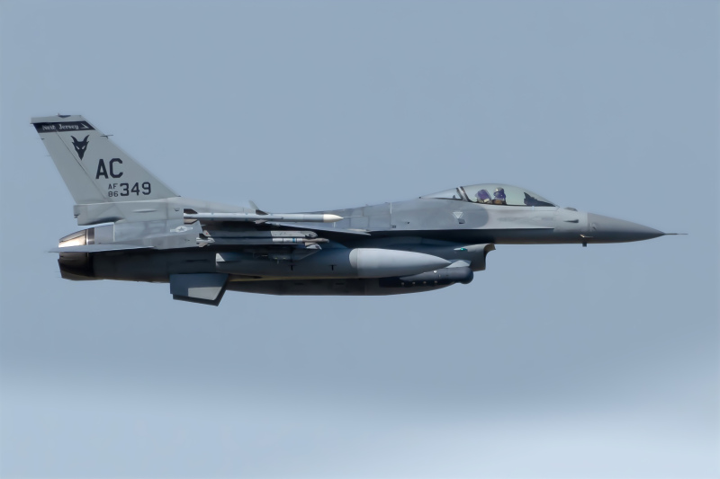 Photo of 86-0349 - Air National Guard General Dynamics F-16 Fighting Falcon at ACY on AeroXplorer Aviation Database