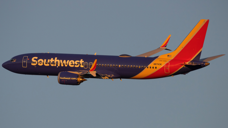 Photo of N8743K - Southwest Airlines Boeing 737 MAX 8 at DCA on AeroXplorer Aviation Database
