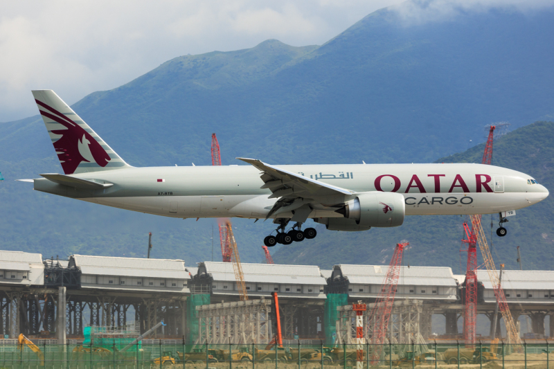 Photo of A7-BTB - Qatar Air Cargo Boeing 777-F at HKG on AeroXplorer Aviation Database