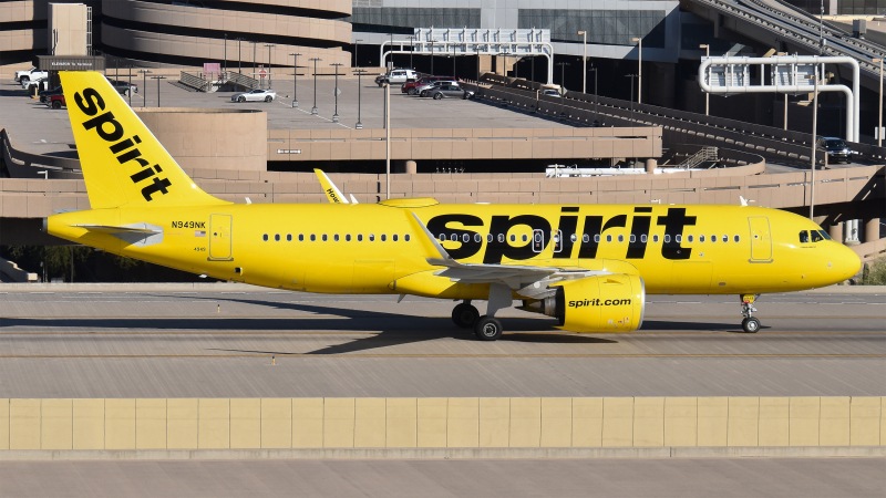 Photo of N949NK - Spirit Airlines Airbus A320NEO at PHX on AeroXplorer Aviation Database