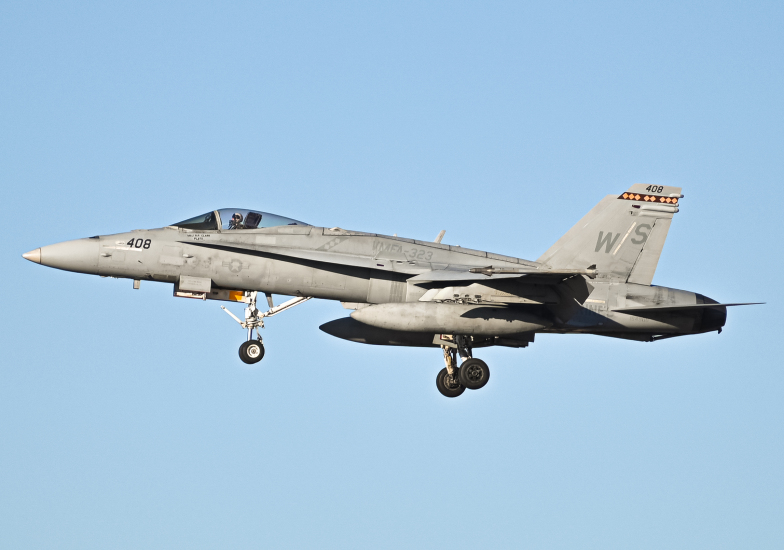 Photo of 164908 - USMC - United States Marine Corp McDonnel Douglas F/A-18 Hornet at SDM on AeroXplorer Aviation Database