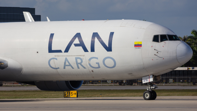 Photo of N418LA - LATAM Cargo  Boeing 767-300F at MIA on AeroXplorer Aviation Database