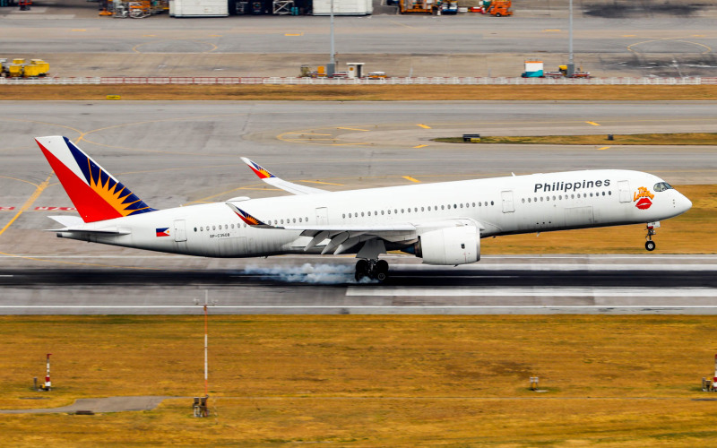 Photo of RP-C3508 - Philippine Airlines Airbus A350-900 at HKG on AeroXplorer Aviation Database