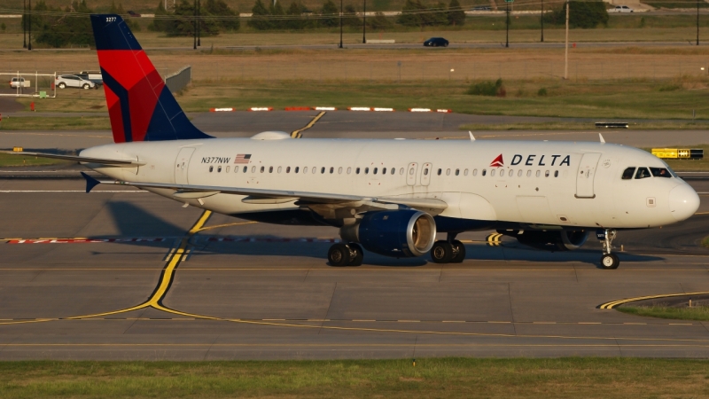 Photo of N377NW - Delta Airlines  Airbus A320 at OKC on AeroXplorer Aviation Database