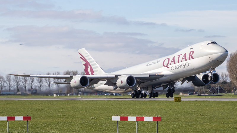 Photo of A7-BGB - Qatar Cargo Boeing 747-8F at AMS on AeroXplorer Aviation Database