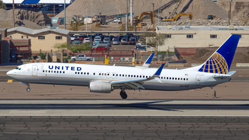 Photo of N67815 - United Airlines Boeing 737-900ER at PHX on AeroXplorer Aviation Database