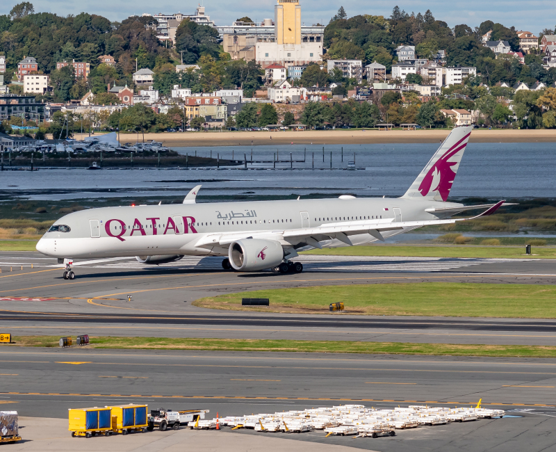 Photo of A7-ALJ - Qatar Airways Airbus A350-900 at BOS on AeroXplorer Aviation Database