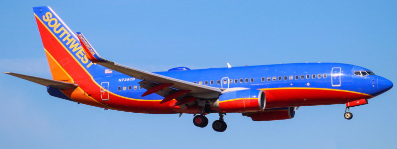 Photo of N738CB - Southwest Airlines Boeing 737-700 at PHL on AeroXplorer Aviation Database