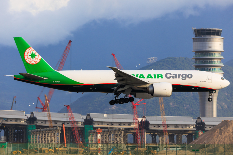 Photo of B-16781 - EVA Air Cargo Boeing 777-F at HKG on AeroXplorer Aviation Database