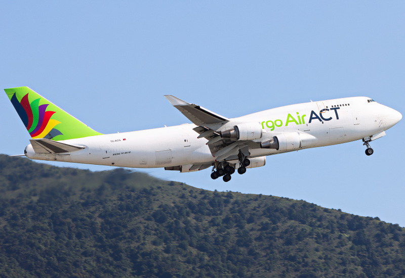 Photo of TC-ACG - ACT Airlines Boeing 747-400F at HKG on AeroXplorer Aviation Database