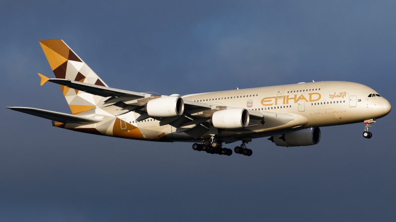 Photo of A6-APH - Etihad Airways Airbus A380-800 at JFK on AeroXplorer Aviation Database