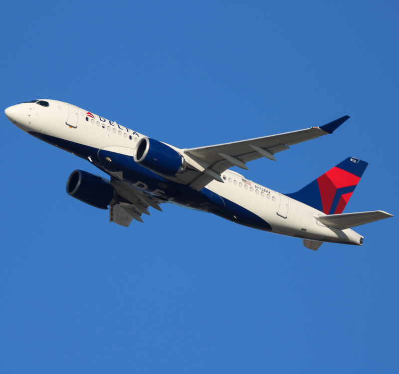 Photo of N112DU - Delta Airlines Airbus A220-100 at EWR on AeroXplorer Aviation Database