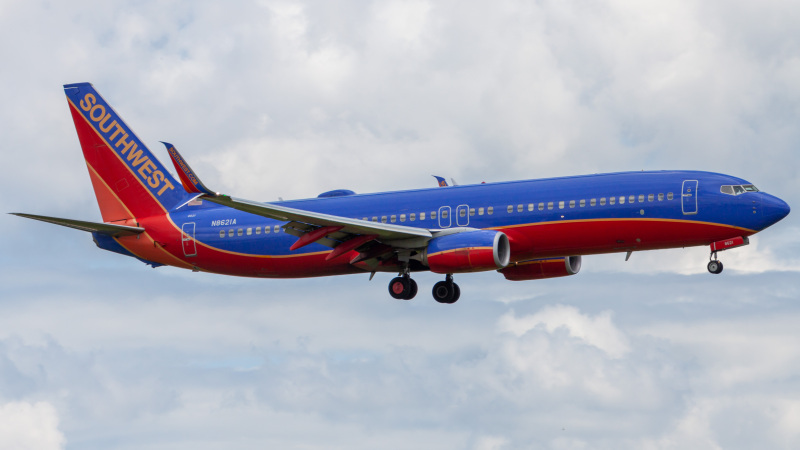 Photo of N8621A - Southwest Airlines Boeing 737-800 at MCO on AeroXplorer Aviation Database