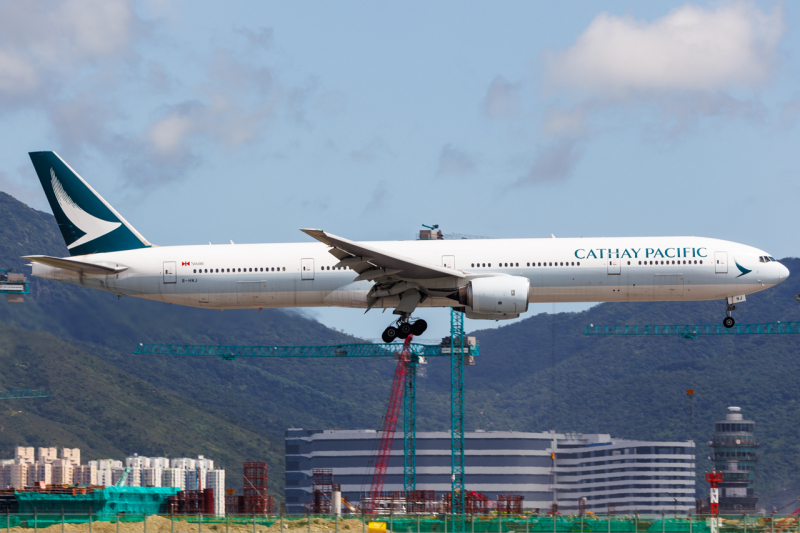 Photo of B-HNJ - Cathay Pacific Boeing 777-300 at HKG on AeroXplorer Aviation Database