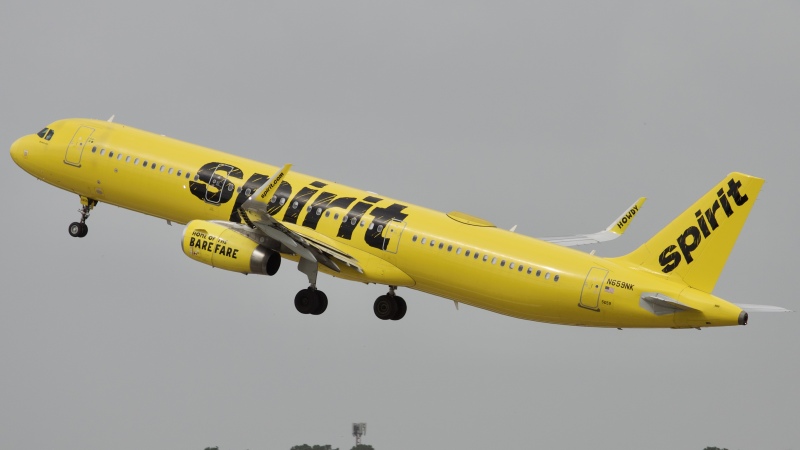 Photo of N659NK - Spirit Airlines Airbus A321-200 at IAH on AeroXplorer Aviation Database