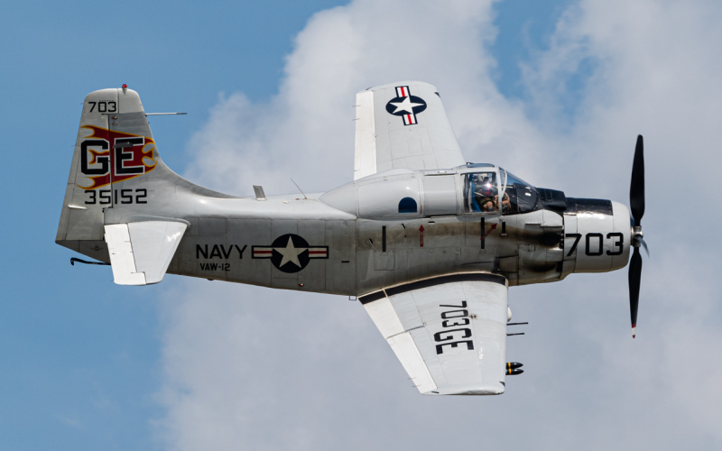 Photo of N65164 - PRIVATE Douglas A-1 Skyraider at PDK on AeroXplorer Aviation Database