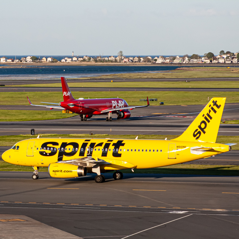 Photo of N510NK  - Spirit Airlines Airbus A319 at BOS on AeroXplorer Aviation Database