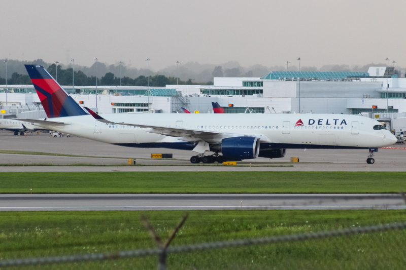 Photo of N574DZ - Delta Airlines Airbus A350-900 at CVG on AeroXplorer Aviation Database