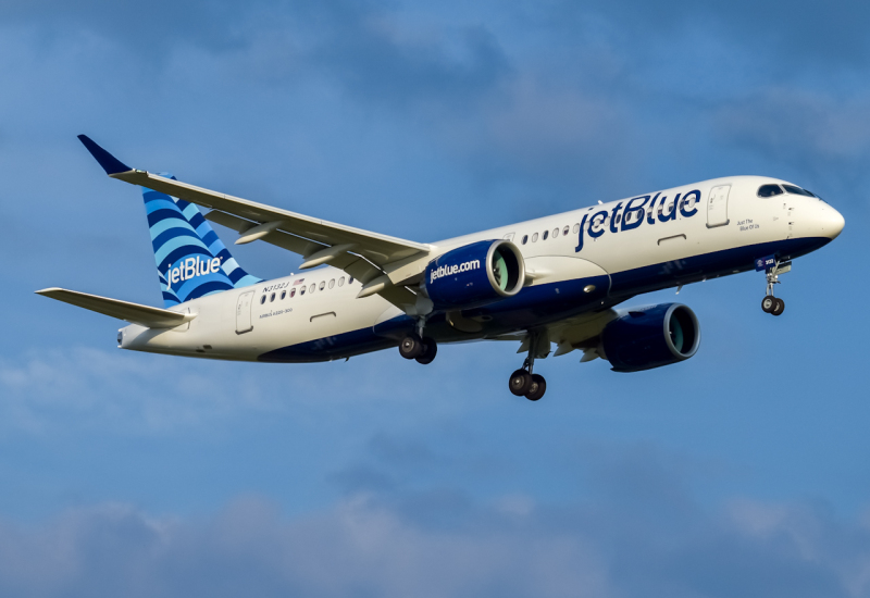 Photo of N3132J - JetBlue Airways Airbus A220-300 at RDU on AeroXplorer Aviation Database