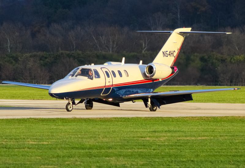 Photo of N54HC - PRIVATE  Cessna 525 Citation jet CJ1 at LUK on AeroXplorer Aviation Database