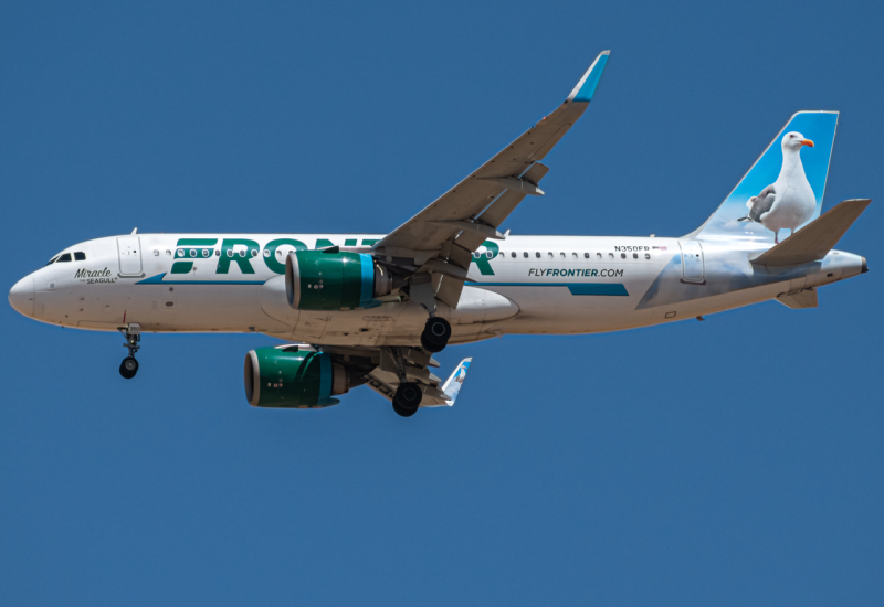Photo of N350FR - Frontier Airlines Airbus A320NEO at DEN on AeroXplorer Aviation Database