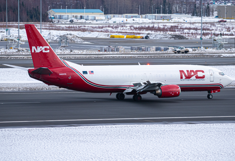 Photo of N403YK - Northern Air Cargo Boeing 737-400 at ANC on AeroXplorer Aviation Database