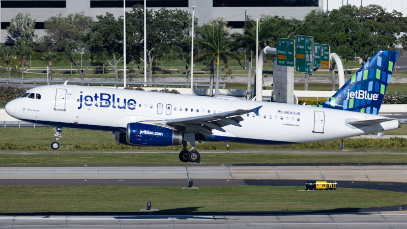 Photo of N643JB - JetBlue Airways Airbus A320 at TPA on AeroXplorer Aviation Database