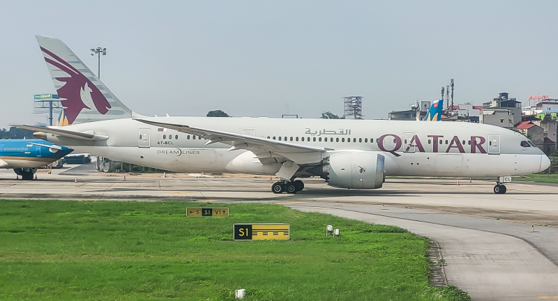 Photo of A7-BCL - Qatar Airways Boeing 787-8 at HAN on AeroXplorer Aviation Database