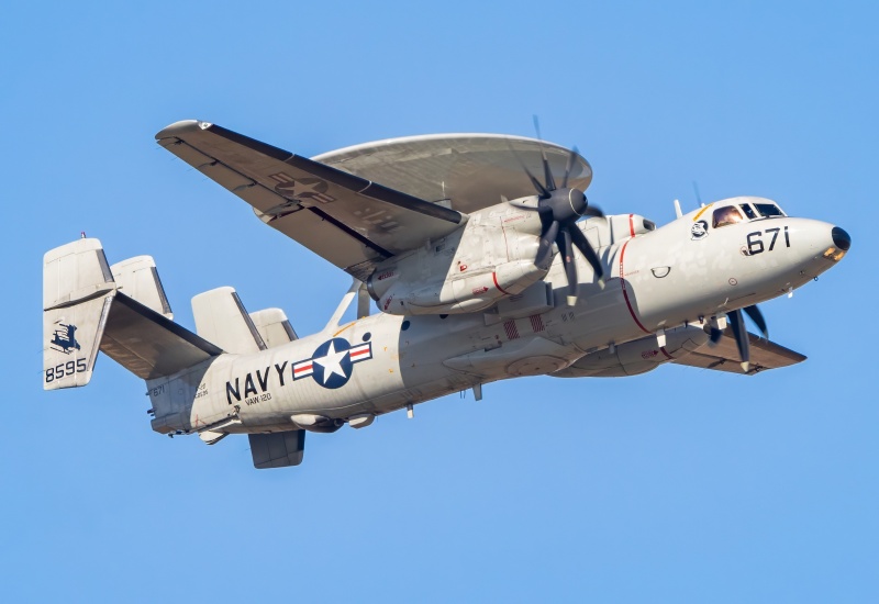 Photo of 168595 - USN - United States Navy Nothrop Grumman E-2 Hawkeye at ACY on AeroXplorer Aviation Database