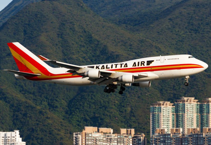 Photo of N708CK - Kalitta Air  Boeing 747-400F at HKG on AeroXplorer Aviation Database