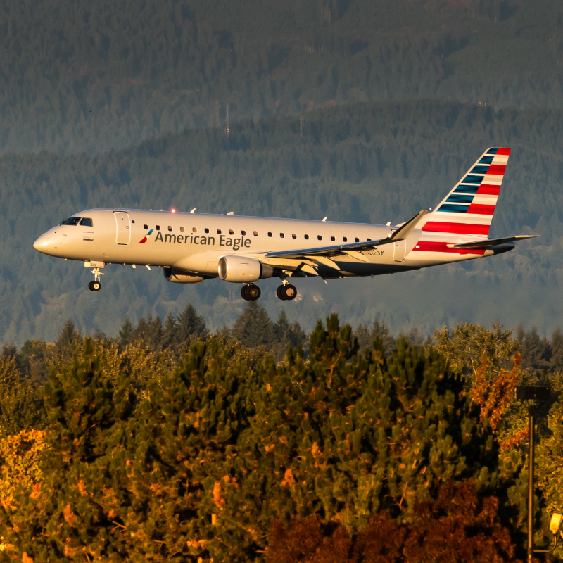 Photo of N502SY - American Eagle Embraer E175 at PDX on AeroXplorer Aviation Database