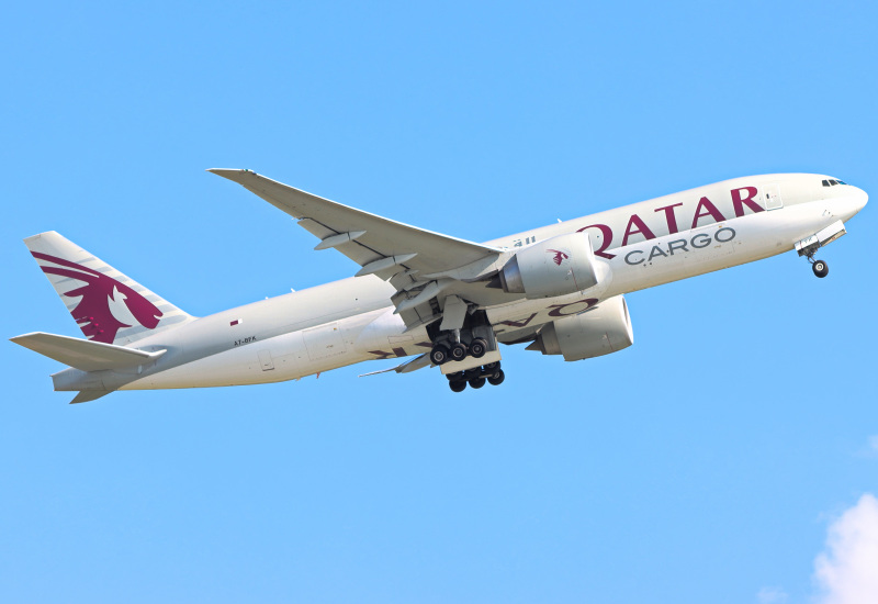 Photo of A7-BFK - Qatar Air Cargo Boeing 777-F at HKG on AeroXplorer Aviation Database