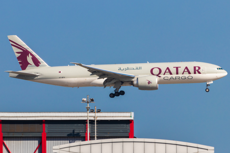 Photo of A7-BFU - Qatar Cargo Boeing 777-F at HKG on AeroXplorer Aviation Database