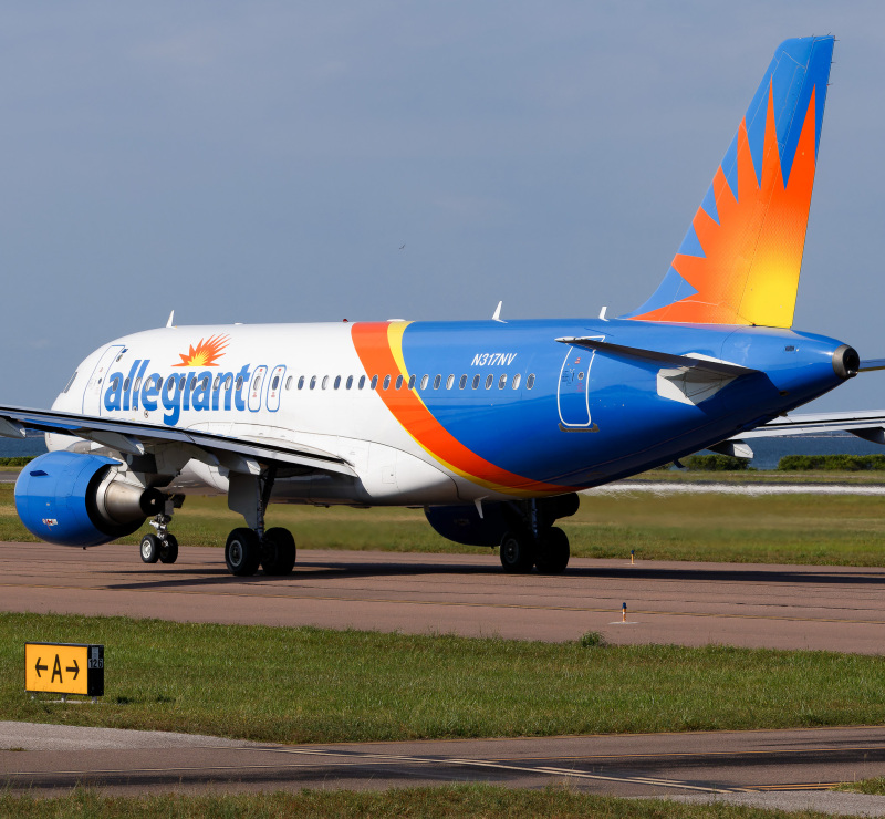 Photo of N317NV - Allegiant Air Airbus A319 at PIE on AeroXplorer Aviation Database