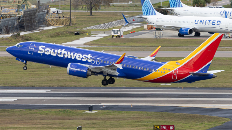 Photo of N8813Q - Southwest Airlines Boeing 737 MAX 8 at TPA on AeroXplorer Aviation Database