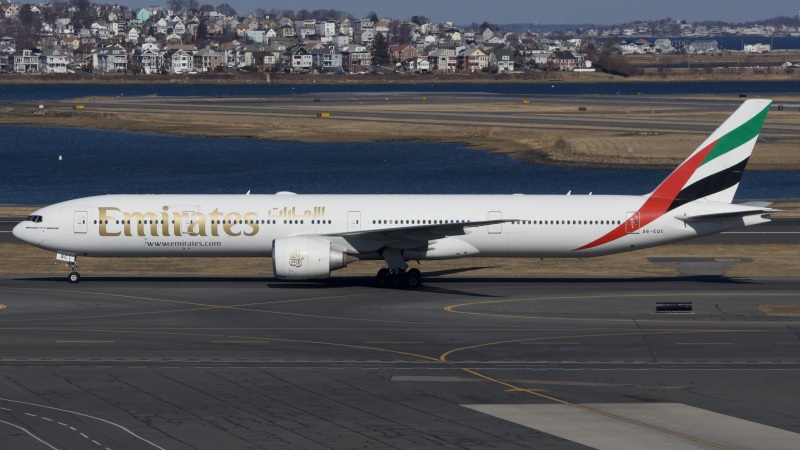 Photo of A6-EQC - Emirates Boeing 777-300ER at BOS on AeroXplorer Aviation Database