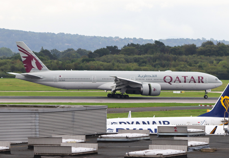 Photo of A7-BAK - Qatar Airways Boeing 777-300ER at MAN on AeroXplorer Aviation Database