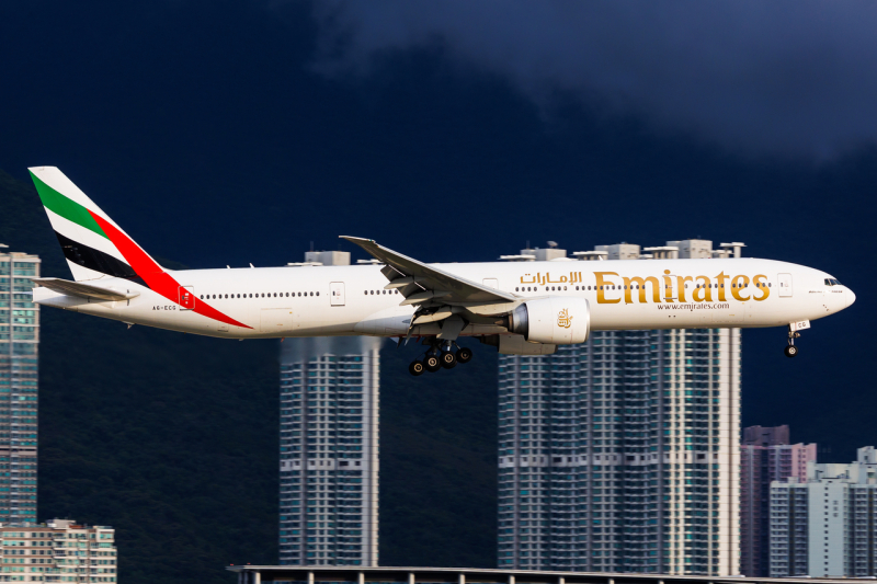 Photo of A6-ECG - Emirates Boeing 777-300ER at HKG on AeroXplorer Aviation Database