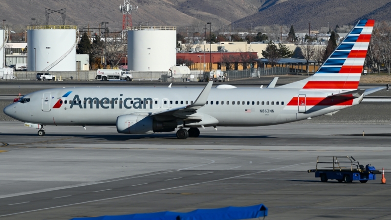 Photo of N862NN - American Airlines Boeing 737-800 at RNO on AeroXplorer Aviation Database