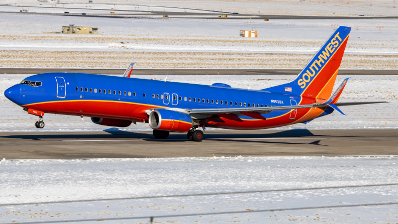 Photo of N8628A - Southwest Airlines Boeing 737-800 at KDEN on AeroXplorer Aviation Database