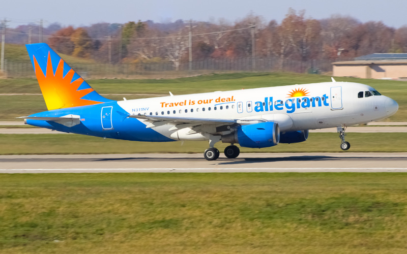 Photo of N311NV - Allegiant Air Airbus A319 at CVG on AeroXplorer Aviation Database